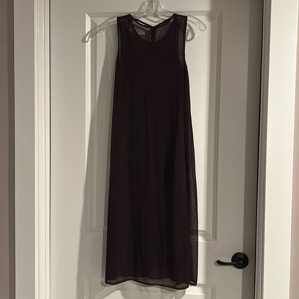Eilleen Fisher burgundy small two piece dress